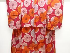 アンティーク　錦紗 華紋模様着物